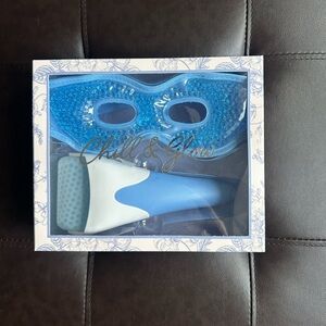 Chill & Glow Ice Roller and Cooling Eye Mask Set